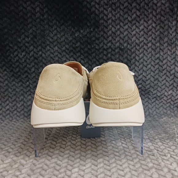 OluKai Ka'a Driver Slip On Men's Shoes Loafers Golden Sand Italian Suede Size 10 - Picture 3 of 9